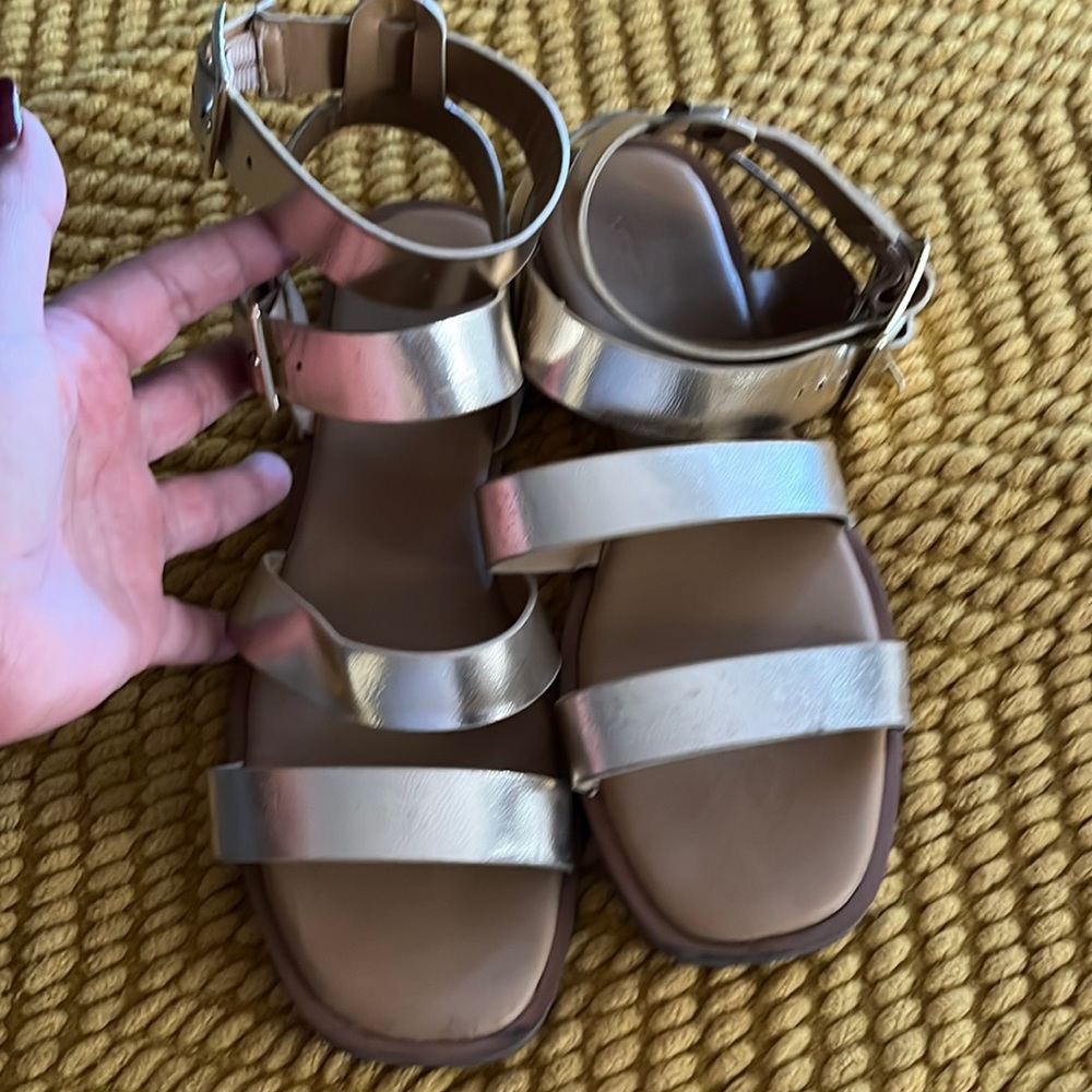 Gold sandals